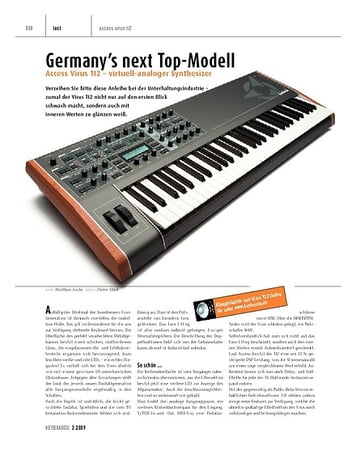 Keyboards Access Virus TI2 - virtuell-analoger Synthesizer Keyboards Access Virus TI2 - virtuell-analoger Synthesizer