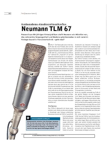 Sound & Recording Neumann TLM 67 Sound & Recording Neumann TLM 67