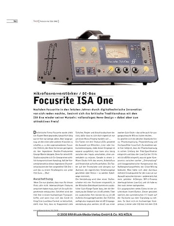 Sound & Recording Focusrite ISA One Sound & Recording Focusrite ISA One