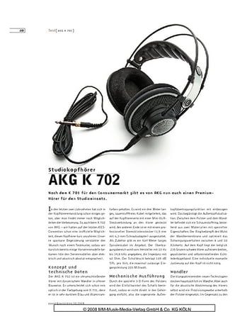 Sound & Recording AKG K 702 Sound & Recording AKG K 702