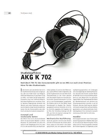 Sound & Recording AKG K 702 Sound & Recording AKG K 702