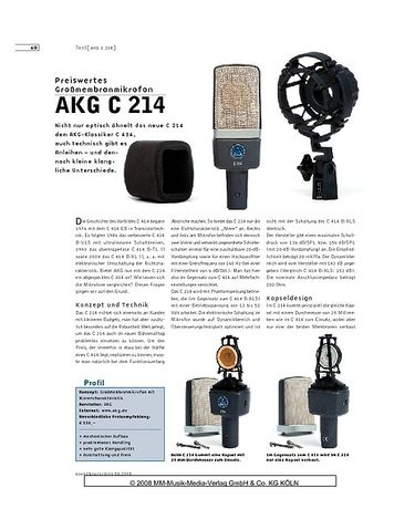 Sound & Recording AKG C 214 Sound & Recording AKG C 214