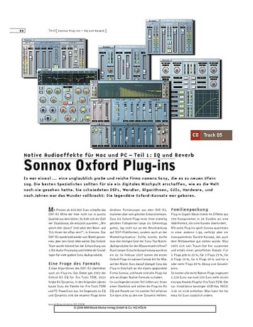 Sound & Recording Sonnox Oxford Plug-ins Sound & Recording Sonnox Oxford Plug-ins