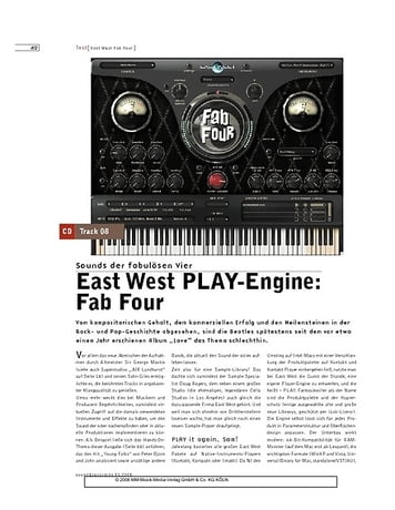 Sound & Recording East West PLAY-Engine: Fab Four Sound & Recording East West PLAY-Engine: Fab Four