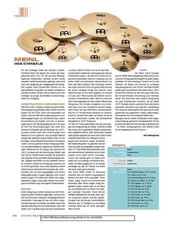 Sticks Meinl HCS Cymbals Sticks Meinl HCS Cymbals