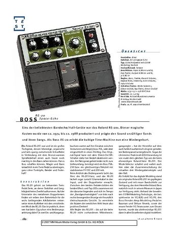 Gitarre & Bass Boss RE-20 Space-Echo, Gitarren-Effekt Gitarre & Bass Boss RE-20 Space-Echo, Gitarren-Effekt
