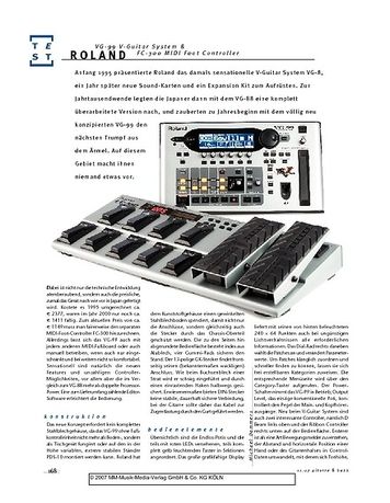 Gitarre & Bass Roland VG-99 V-Guitar System & FC-300 MIDI Foot Controller Gitarre & Bass Roland VG-99 V-Guitar System & FC-300 MIDI Foot Controller