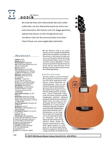 Gitarre & Bass Godin A6 Ultra, Thinline-Hollowbody-E/A-Gitarre Gitarre & Bass Godin A6 Ultra, Thinline-Hollowbody-E/A-Gitarre