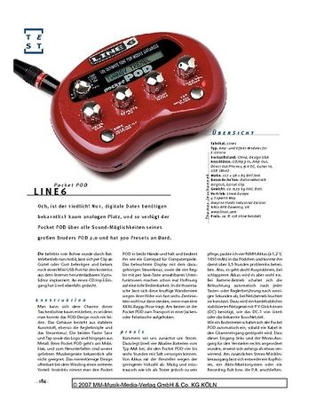 Gitarre & Bass Line6 Pocket POD, Hosentaschen-Modeler Gitarre & Bass Line6 Pocket POD, Hosentaschen-Modeler