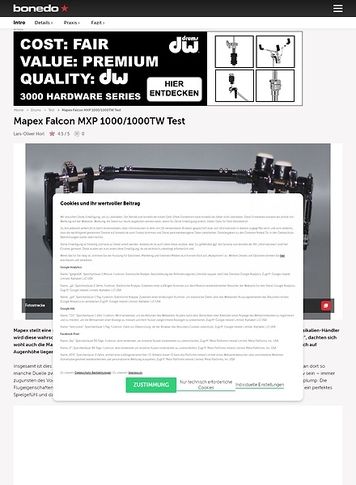 Bonedo.de Mapex Falcon MXP 1000 und MXP 1000TW Bonedo.de Mapex Falcon MXP 1000 und MXP 1000TW