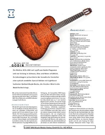 Gitarre & Bass Godin Multiac ACS SA Special Edition, Nylonstring-E-&-MIDI-Gitarre Gitarre & Bass Godin Multiac ACS SA Special Edition, Nylonstring-E-&-MIDI-Gitarre