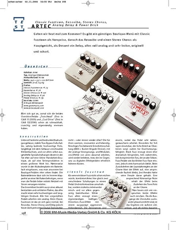 Gitarre & Bass Artec Gitarren-Effektpedale Gitarre & Bass Artec Gitarren-Effektpedale