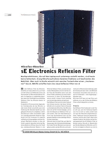 Sound & Recording sE Electronics Reflexion Filter Sound & Recording sE Electronics Reflexion Filter