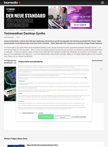 Bonedo.de Test Marathon Desktop-Synths Bonedo.de Test Marathon Desktop-Synths