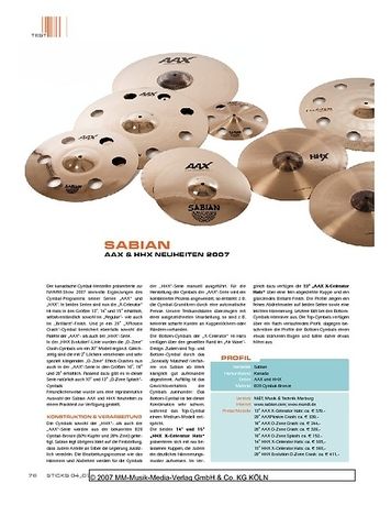 Sticks Sabian Sticks Sabian