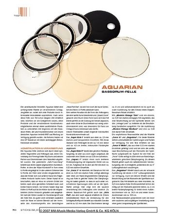 Sticks Aquarian Bassdrum-Felle Sticks Aquarian Bassdrum-Felle