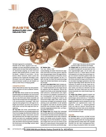 Sticks Paiste Signature Line Cymbals Sticks Paiste Signature Line Cymbals