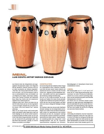 Sticks Meinl Luis Conte Artist Series Congas Sticks Meinl Luis Conte Artist Series Congas