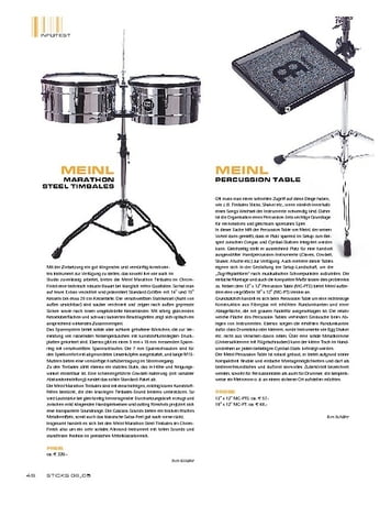 Sticks Meinl Percussion Table Sticks Meinl Percussion Table