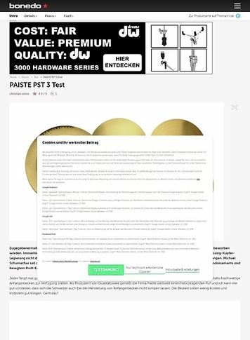 Bonedo.de Paiste_PST_3 Bonedo.de Paiste_PST_3