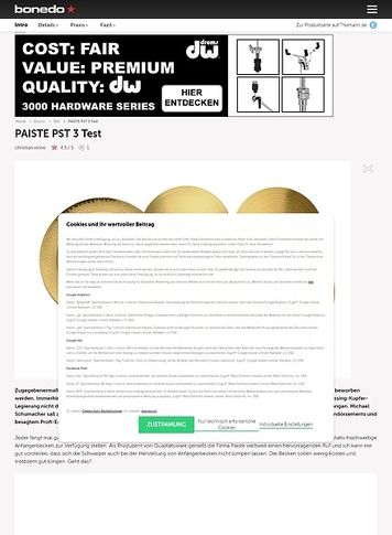 Bonedo.de Paiste_PST_3 Bonedo.de Paiste_PST_3