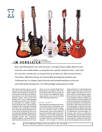 Gitarre & Bass 12-string E-Gitarren im Vergleich Gitarre & Bass 12-string E-Gitarren im Vergleich