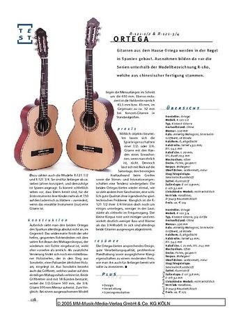 Gitarre & Bass Ortega R-121-1/2 & -3/4, Konzertgitarren Gitarre & Bass Ortega R-121-1/2 & -3/4, Konzertgitarren