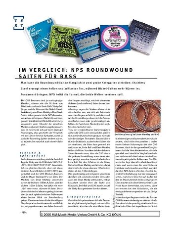Gitarre & Bass Im Vergleich: NPS-Roundwound Saiten Gitarre & Bass Im Vergleich: NPS-Roundwound Saiten