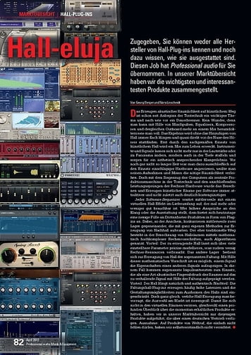 Professional Audio HALL-PLUG-INS Professional Audio HALL-PLUG-INS