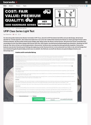 Bonedo.de UFIP Class Series Light Bonedo.de UFIP Class Series Light