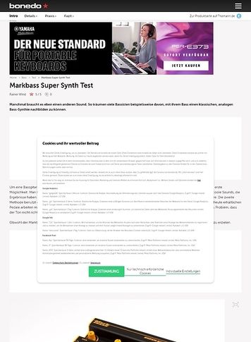 Bonedo.de Markbass Super Synth Bonedo.de Markbass Super Synth