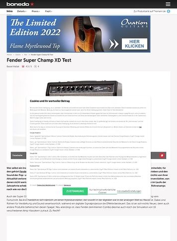 Bonedo.de Fender Champ Bonedo.de Fender Champ