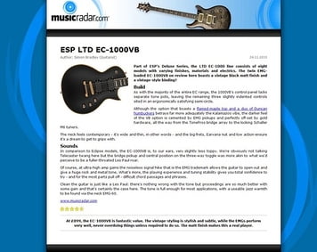 MusicRadar.com ESP LTD EC-1000VB MusicRadar.com ESP LTD EC-1000VB
