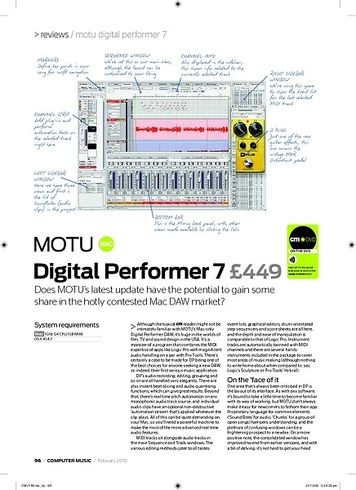 Computer Music Digital Performer 7 Computer Music Digital Performer 7