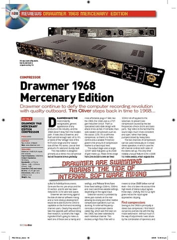 Future Music Drawmer 1968 Mercenary Edition Future Music Drawmer 1968 Mercenary Edition