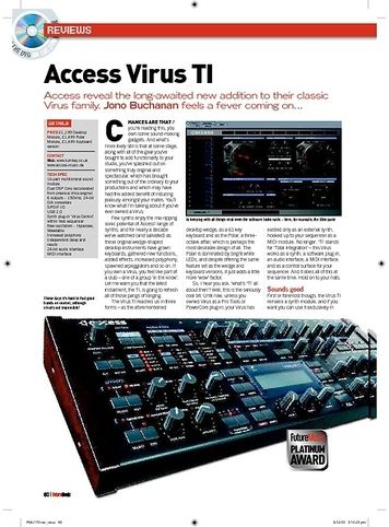 Future Music Access Virus TI Future Music Access Virus TI