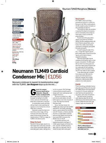 Future Music Neumann TLM49 Cardioid Condenser Mic Future Music Neumann TLM49 Cardioid Condenser Mic
