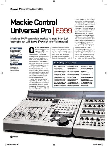 Future Music Mackie Control Universal Pro Future Music Mackie Control Universal Pro