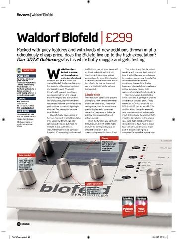 Future Music Waldorf Blofeld Future Music Waldorf Blofeld