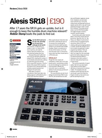 Future Music Alesis SR18 Future Music Alesis SR18