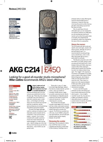 Future Music AKG C214 Future Music AKG C214