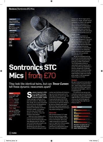 Future Music Sontronics STC Mics Future Music Sontronics STC Mics