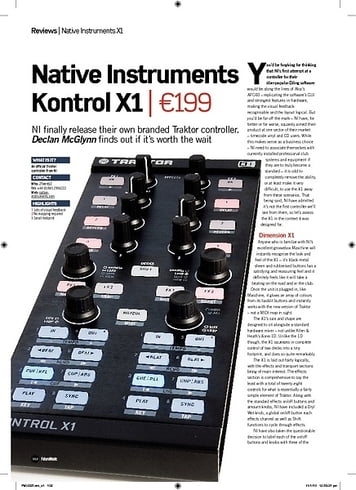 Future Music Native Instruments Kontrol X1 Future Music Native Instruments Kontrol X1
