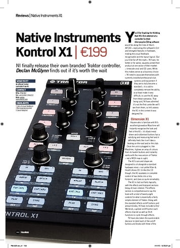 Future Music Native Instruments Kontrol X1 Future Music Native Instruments Kontrol X1