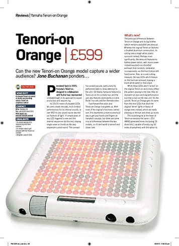 Future Music Tenorion Orange Future Music Tenorion Orange