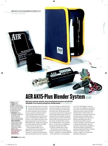 Guitarist AER AK15Plus Blender System Guitarist AER AK15Plus Blender System