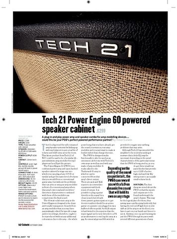 Tech 21 Power Engine 60 1x12 B Stock Thomann Uk