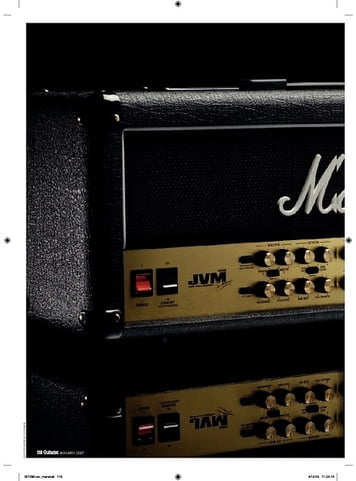 Guitarist Marshall JVM410H head Guitarist Marshall JVM410H head