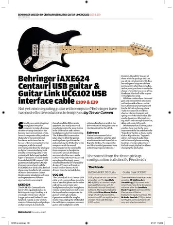 Guitarist Behringer Guitar Link UCG102 Guitarist Behringer Guitar Link UCG102