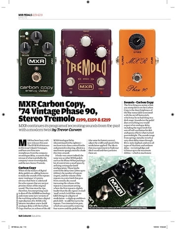 Guitarist MXR Carbon Copy Guitarist MXR Carbon Copy